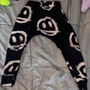 nununu Black and mauve Graphic Joggers